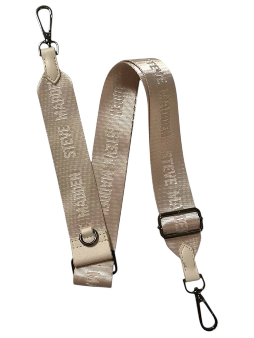EUC•Steve Madden Taupe Strap w/ Metal Clasps. Like new. Measurements in photos.